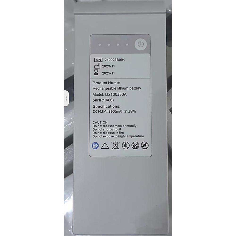 14.8V 3500mAh LI2100350A Medical Battery for Amoul LI2100350A
