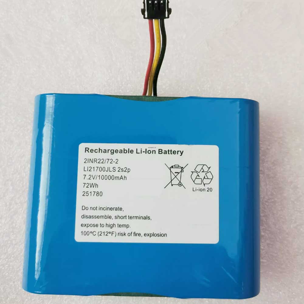 7.2V 10000mAh LI21700JLS-2S2P Electronic Batteries for Jauch LI21700JLS 2S2P 251780