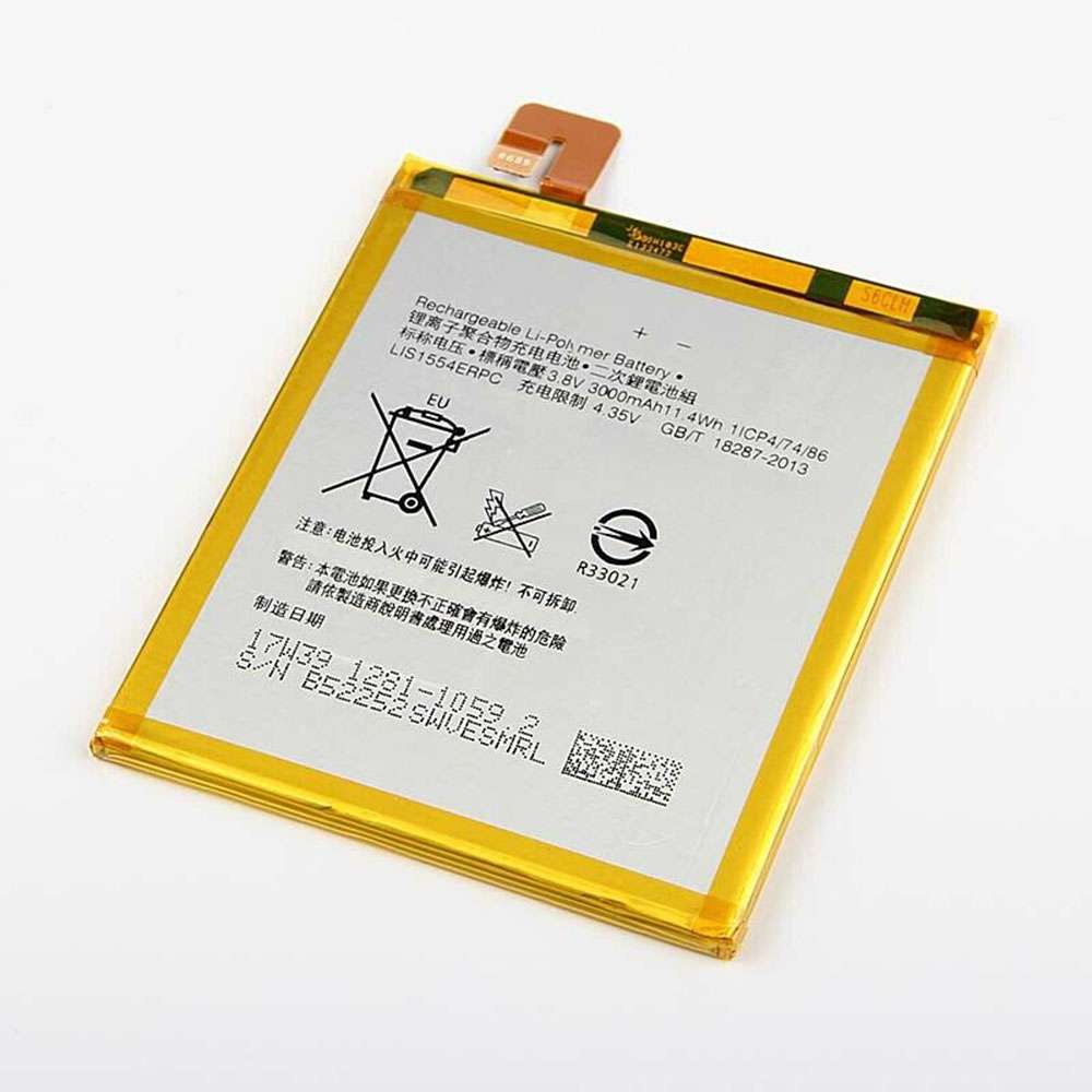 3.8V/4.35V 3000mAh/11.4WH LIS1554ERPC Smartphone Battery for Sony Xperia T2 Ultra XM50t XM50h D5306 D5303