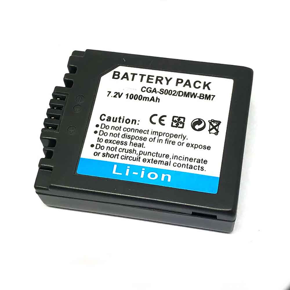 7.2V 1000mAh DMW-BM7 Camera Battery for Panasonic FZ15 FZ2 FZ20 FZ3 FZ4 FZ5