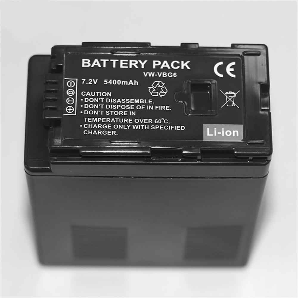 7.2V 5400mAh VW-VBG6 Camera Battery for Panasonic AG-AC130 AG-AC130A AG-AC130AEJ