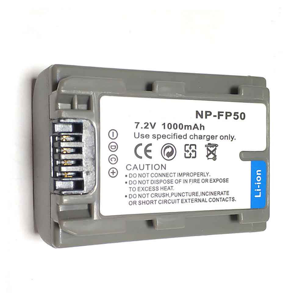 7.2V 1000mAh NP-FP50 Camera Battery for Sony DCR-DVD103 105 105E