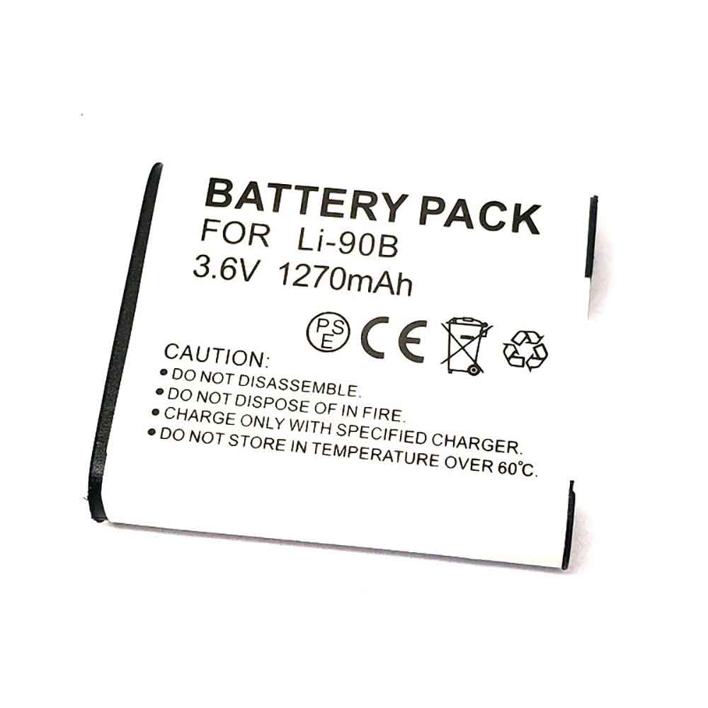 3.6V 1270mAh LI-90B Camera Battery for Olympus Stylus SH-1 SH-2 SH-3