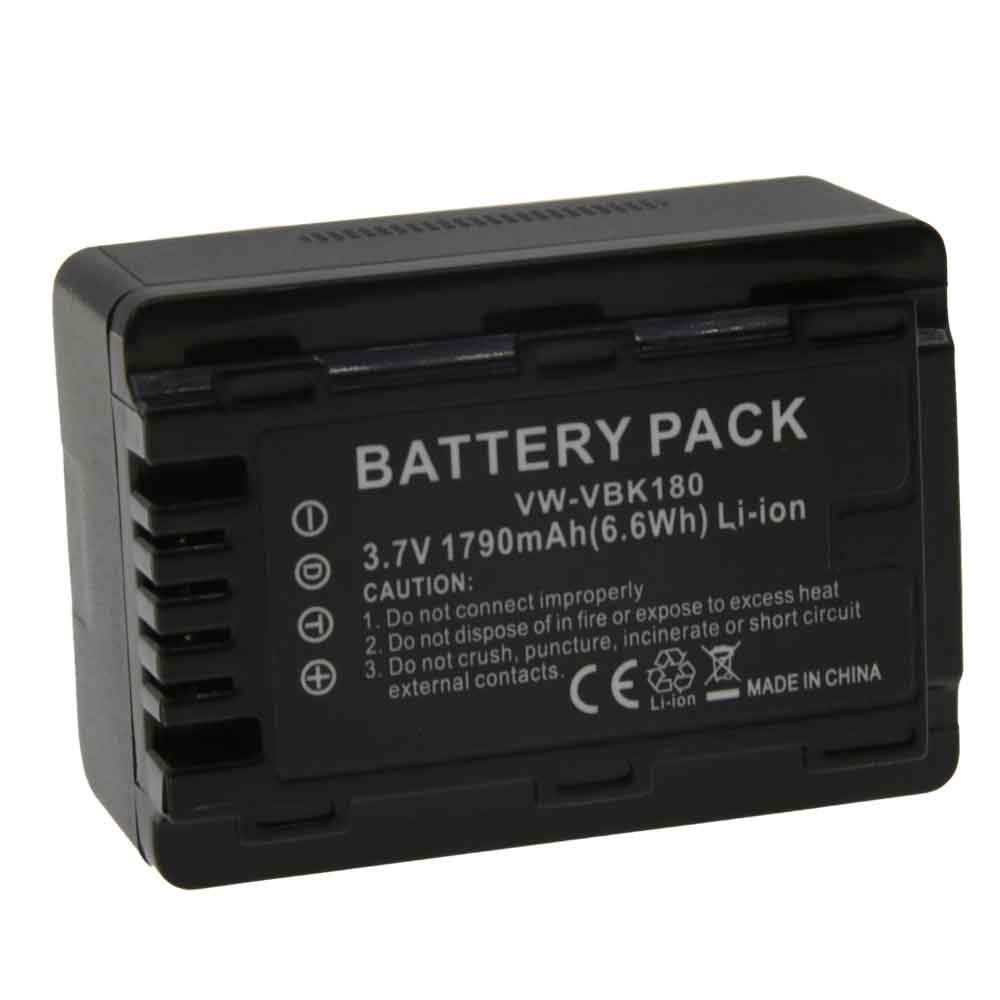 3.7V 1790mAh VW-VBK180 Camera Battery for Panasonic SDR-H85 SDR-T55 SDR-T50