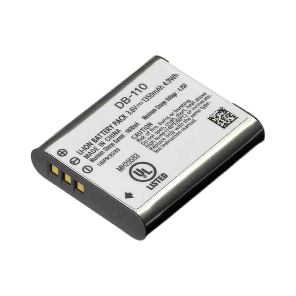 3.6V 1350mAh DB-110 Camera Battery for Ricoh GR II WG-6 G900