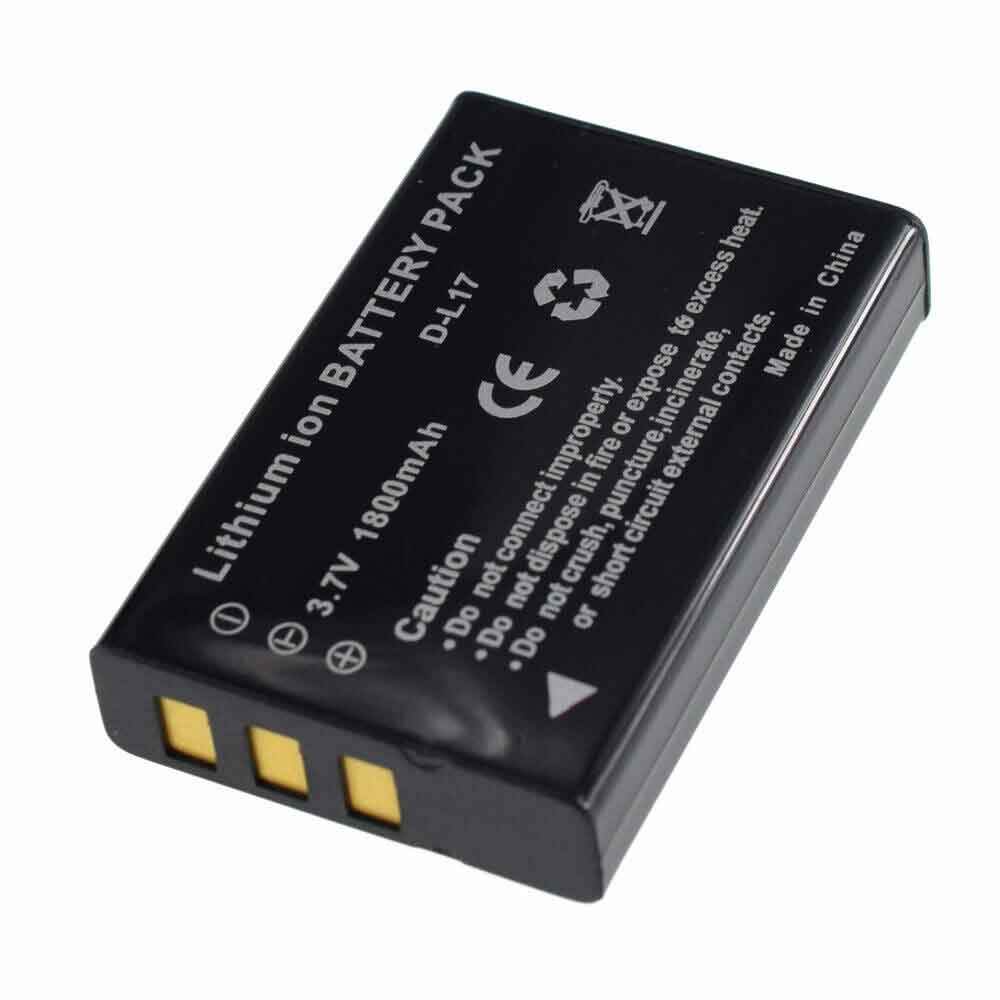 3.7V 1800mAh D-L17 Camera Battery for Pentax Optio 550 MX4 450 750Z MX 750 550