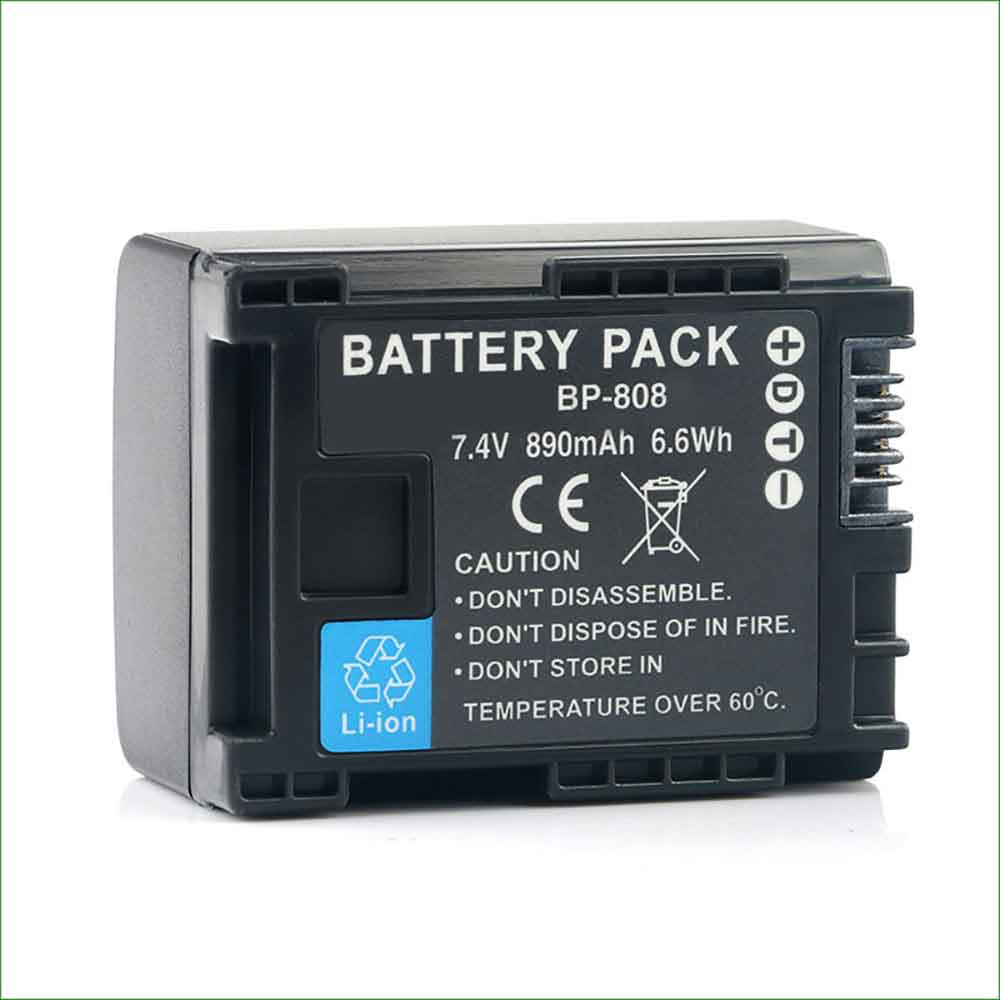 7.4V 890mAh BP-808 Camera Battery for Canon FS10 FS11 FS100 FS21 FS22 FS200 FS31 FS300