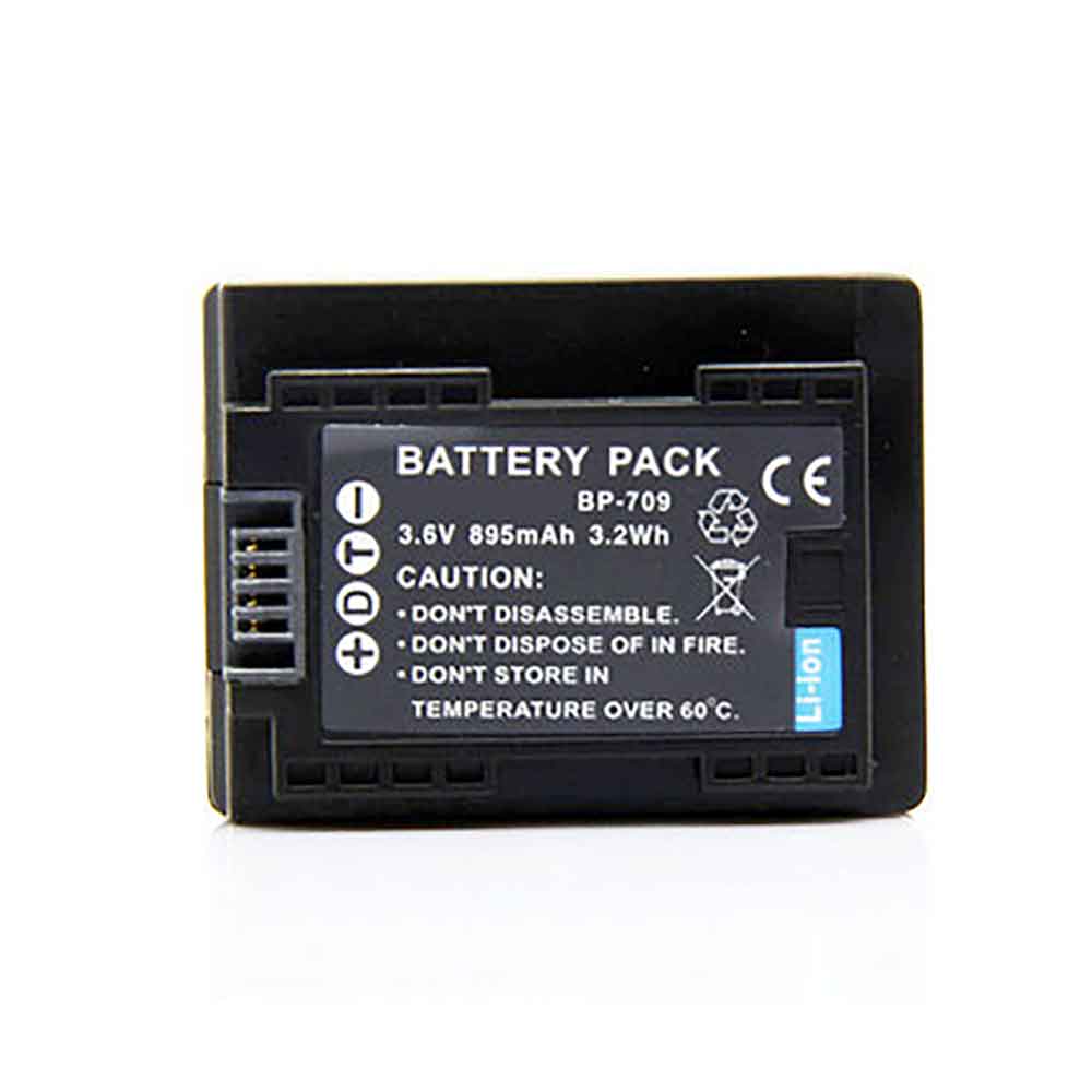 3.6V 895mAh BP-709 Camera Battery for Canon HF M56