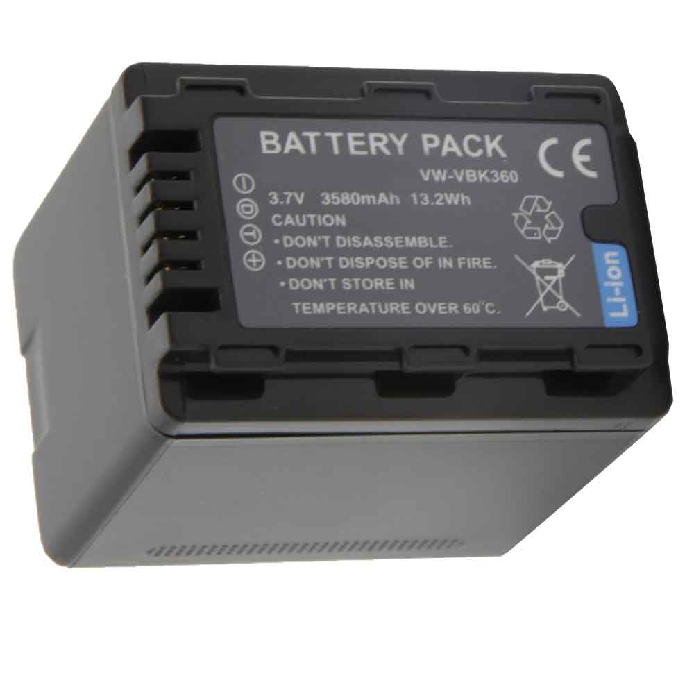 3.7V 3580mAh VW-VBK360 Camera Battery for Panasonic SDR-H85 SDR-T55 SDR-T50 SDR-S50
