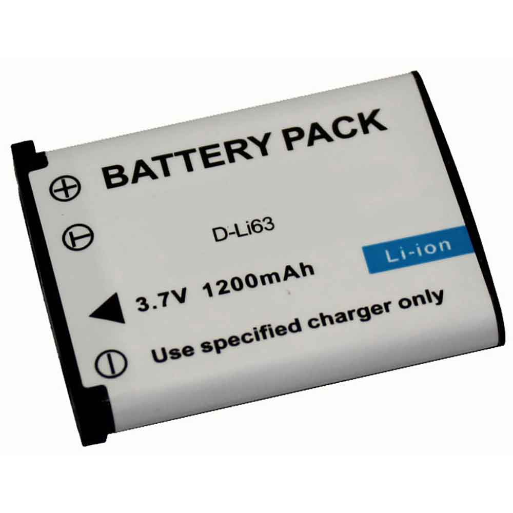 3.7V 1200mAh D-LI63 Camera Battery for Pentax Optio L36 L40 LS465 LS1000