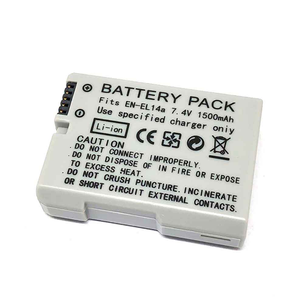 7.4V 1500mAh EN-EL14a Camera Battery for Nikon D3100 D3200 D3300 DSLR
