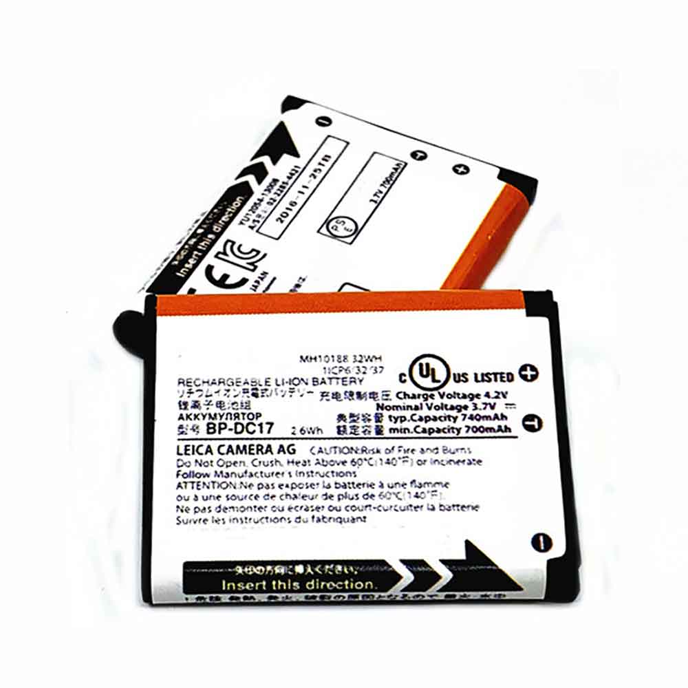 3.7V 740mAh BP-DC17 Camera Battery for Leica Sofort Instant Film SP2