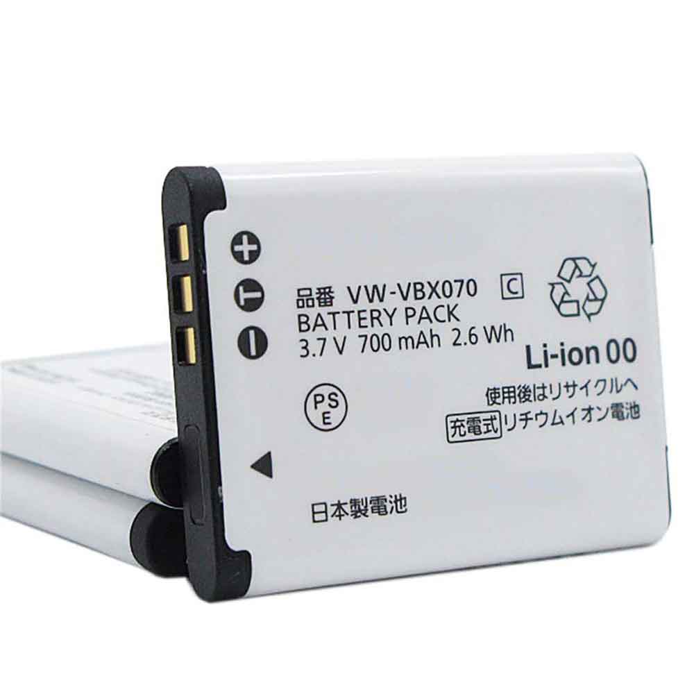 3.7V 700mAh VW-VBX070 Camera Battery for Panasonic HM-TA2 HM-TA20 HX-DC1 HX-DC10