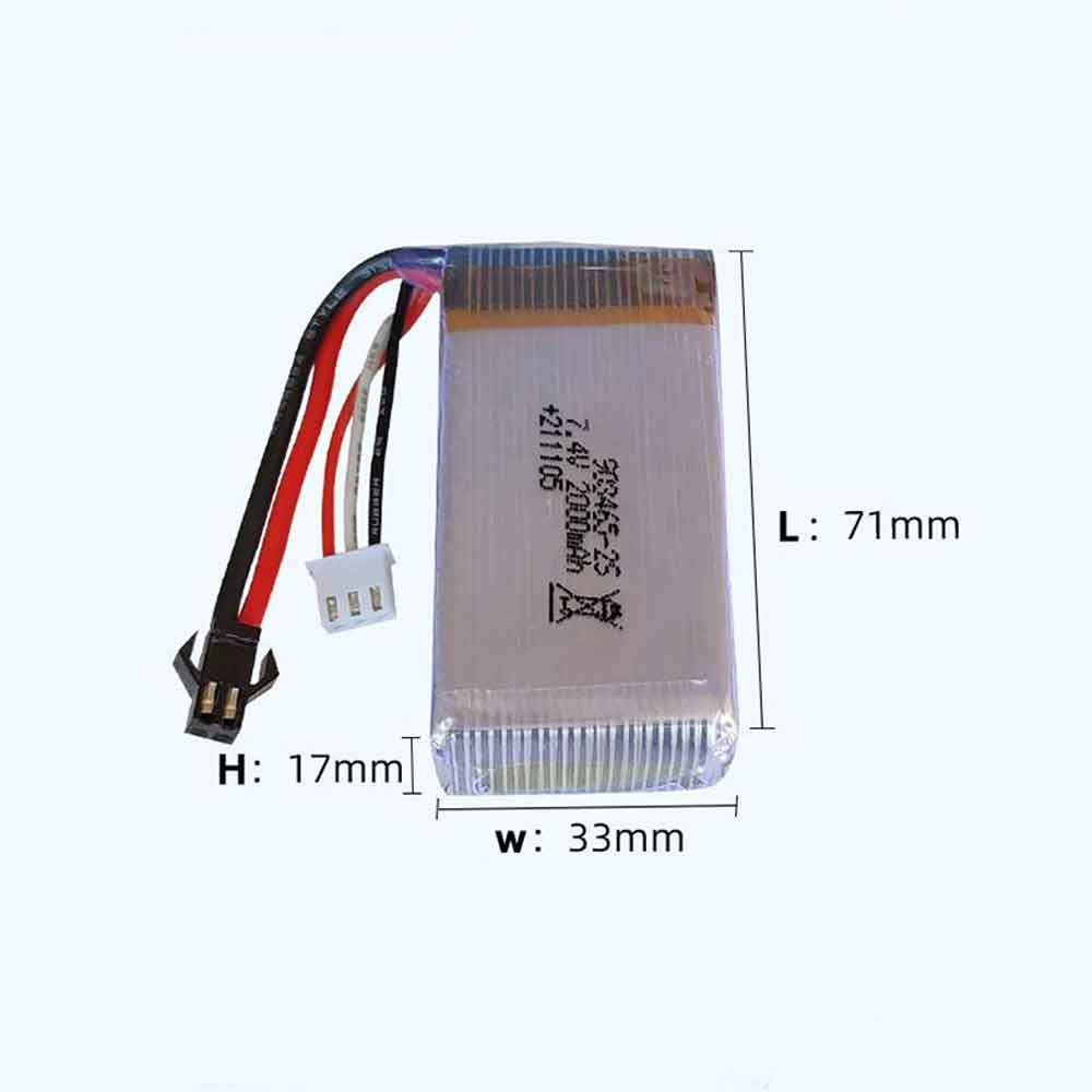 7.4V 2000mAh Huanle High Speed Four-wheel Drive Remote Control Car Model Airplane Model Yacht Model Ship Replacement Battery