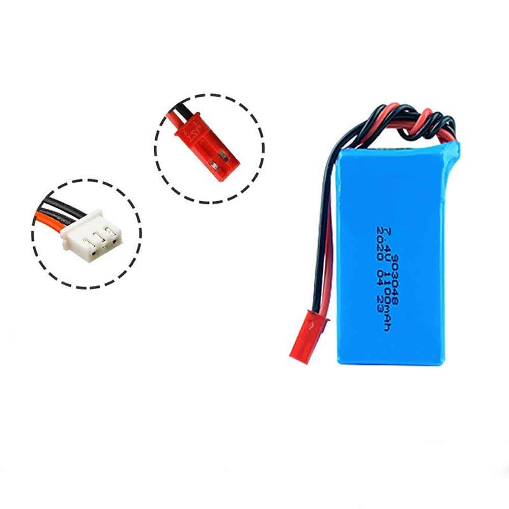7.4V 1100mAh 923048 Toys Battery for Weili A949 A959 A969 Remote Control High-Speed Car Toy Model