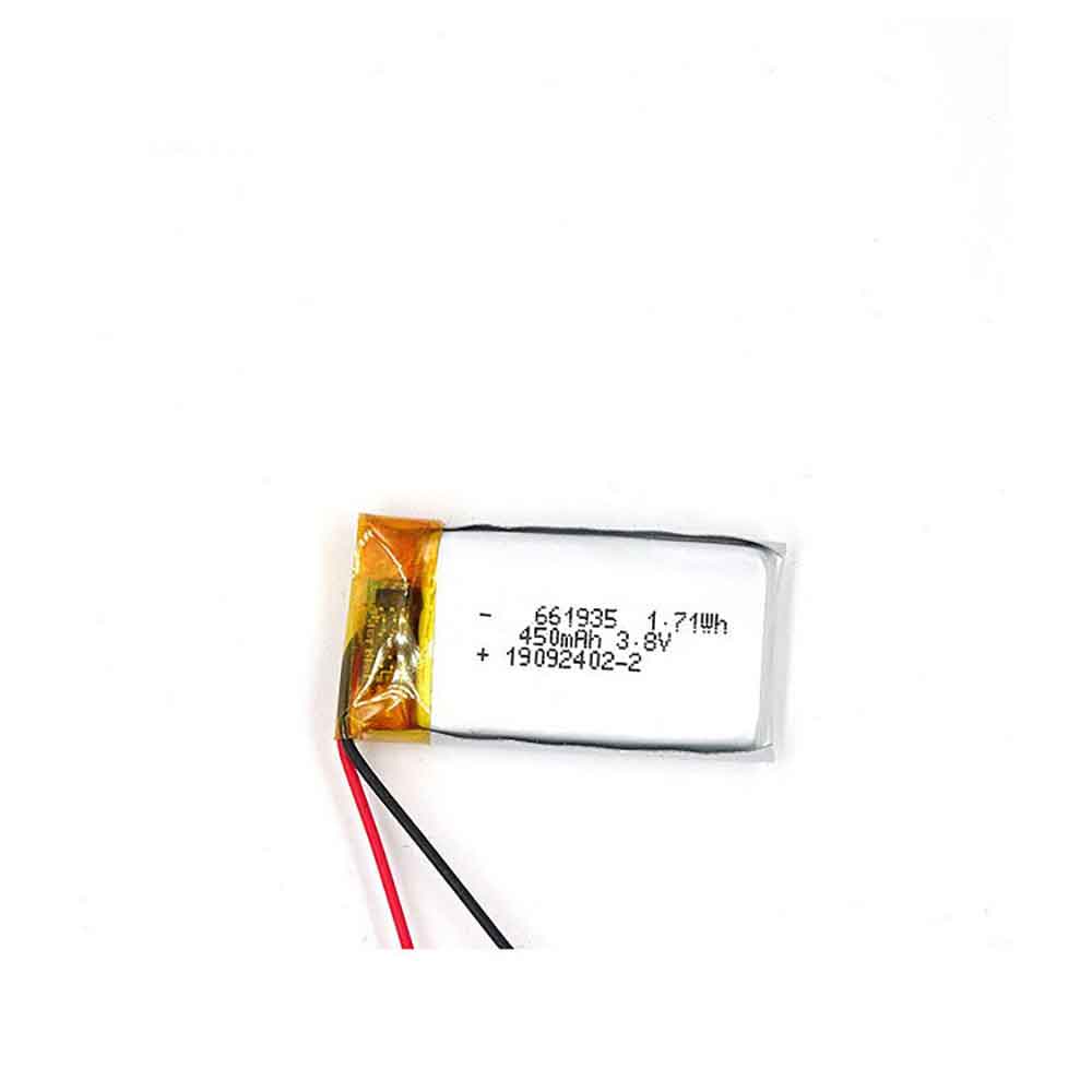 3.8V 450mAh 661935 Toys Battery for Hongyuan Small Fan Electric Toy Gift Toy