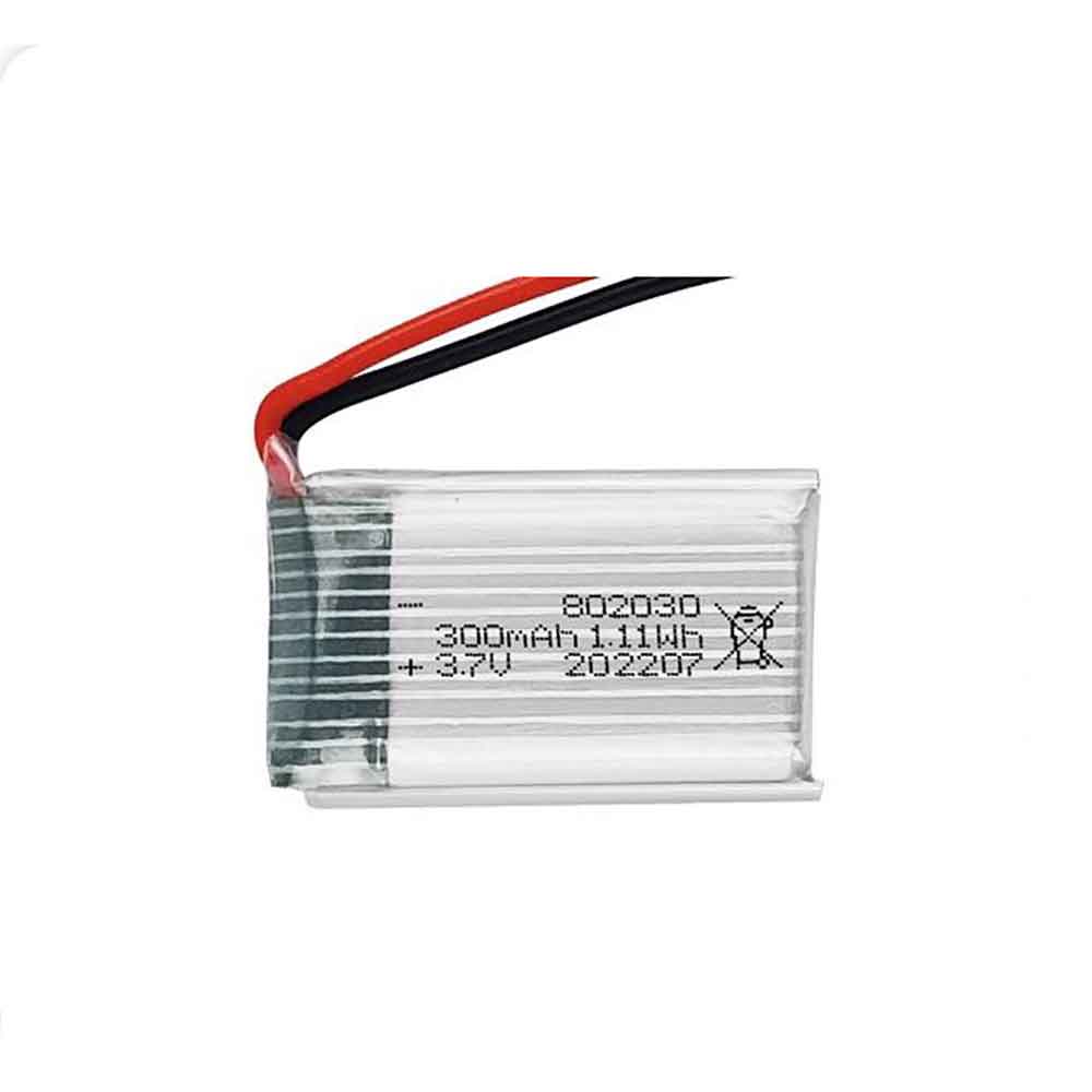 3.7V 300mAh 802030 Toys Battery for Hanying Model Airplane Model Bubble Machine Water Bomb Gun