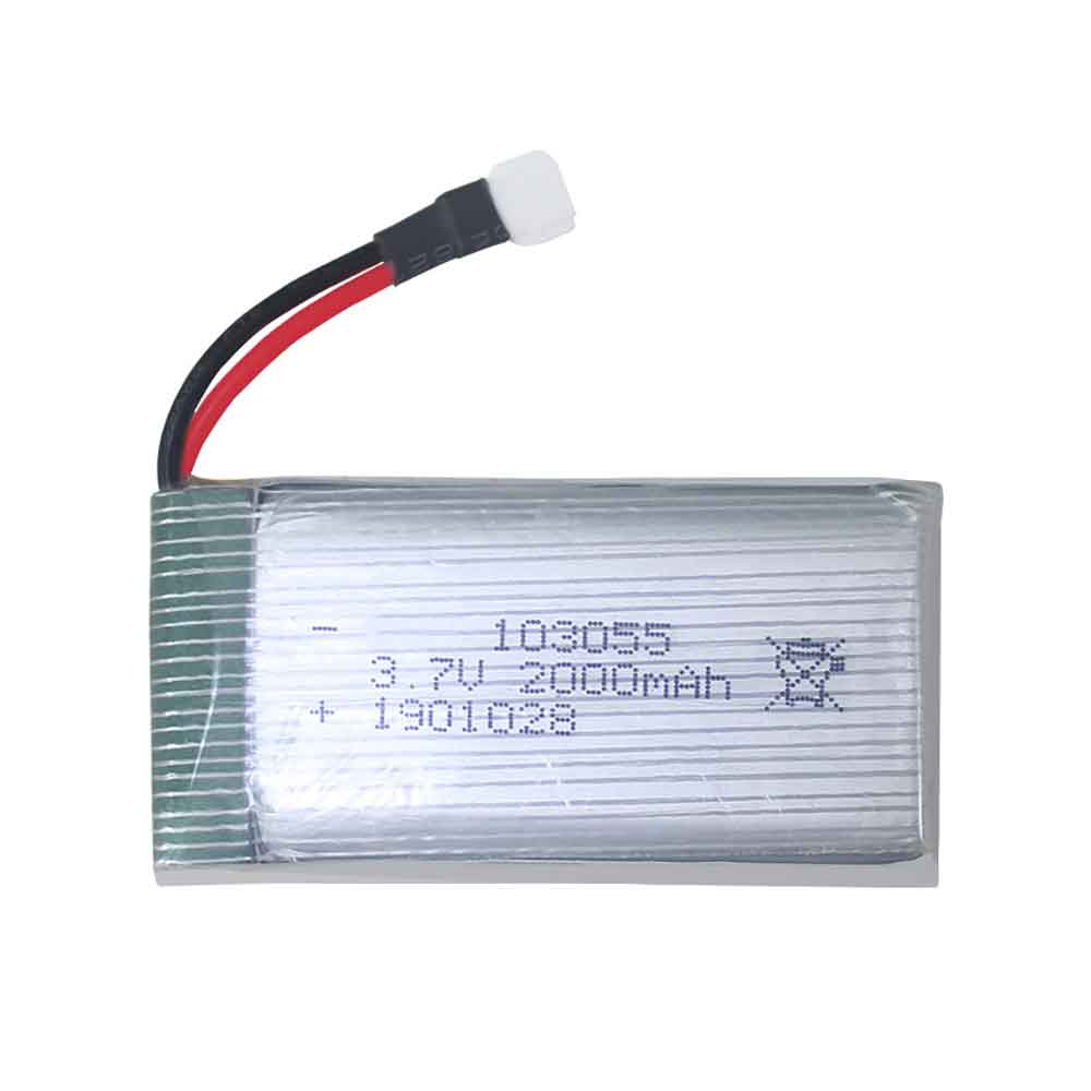 3.7V 2000mAh 103055 Toys Battery for BBR Helicopter Model Remote-Controlled Aircraft