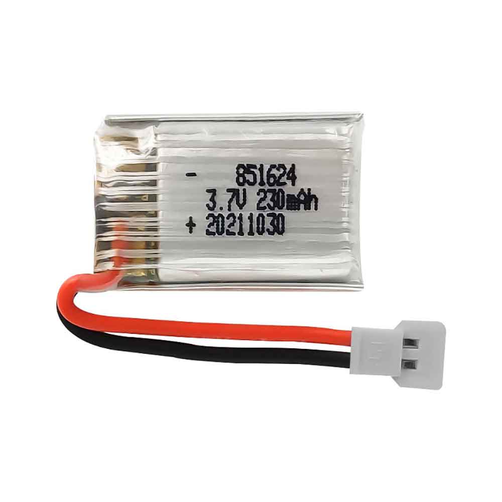 3.7V 230mAh 851624 Toys Battery for Youjia Children's Toys Remote Controlled Airplanes