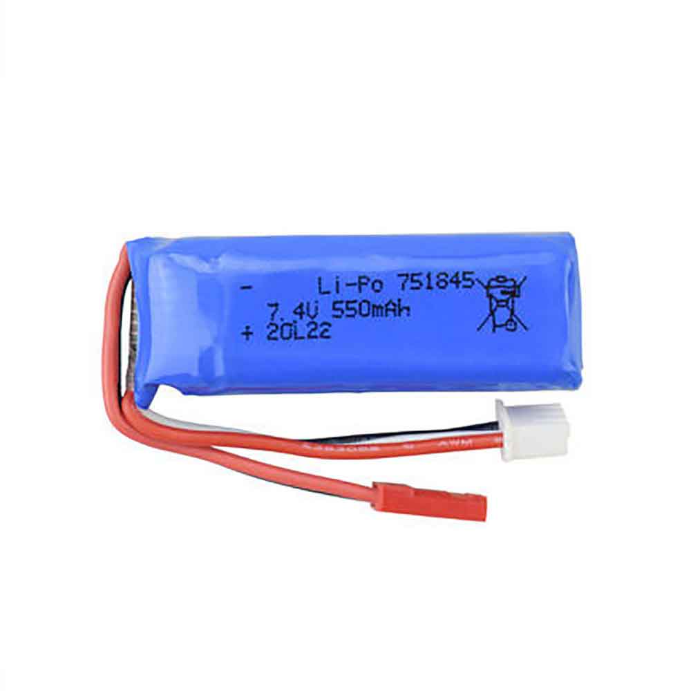 7.4V 550mAh 751845 Toys Battery for Weili K969 K989 P929 P939