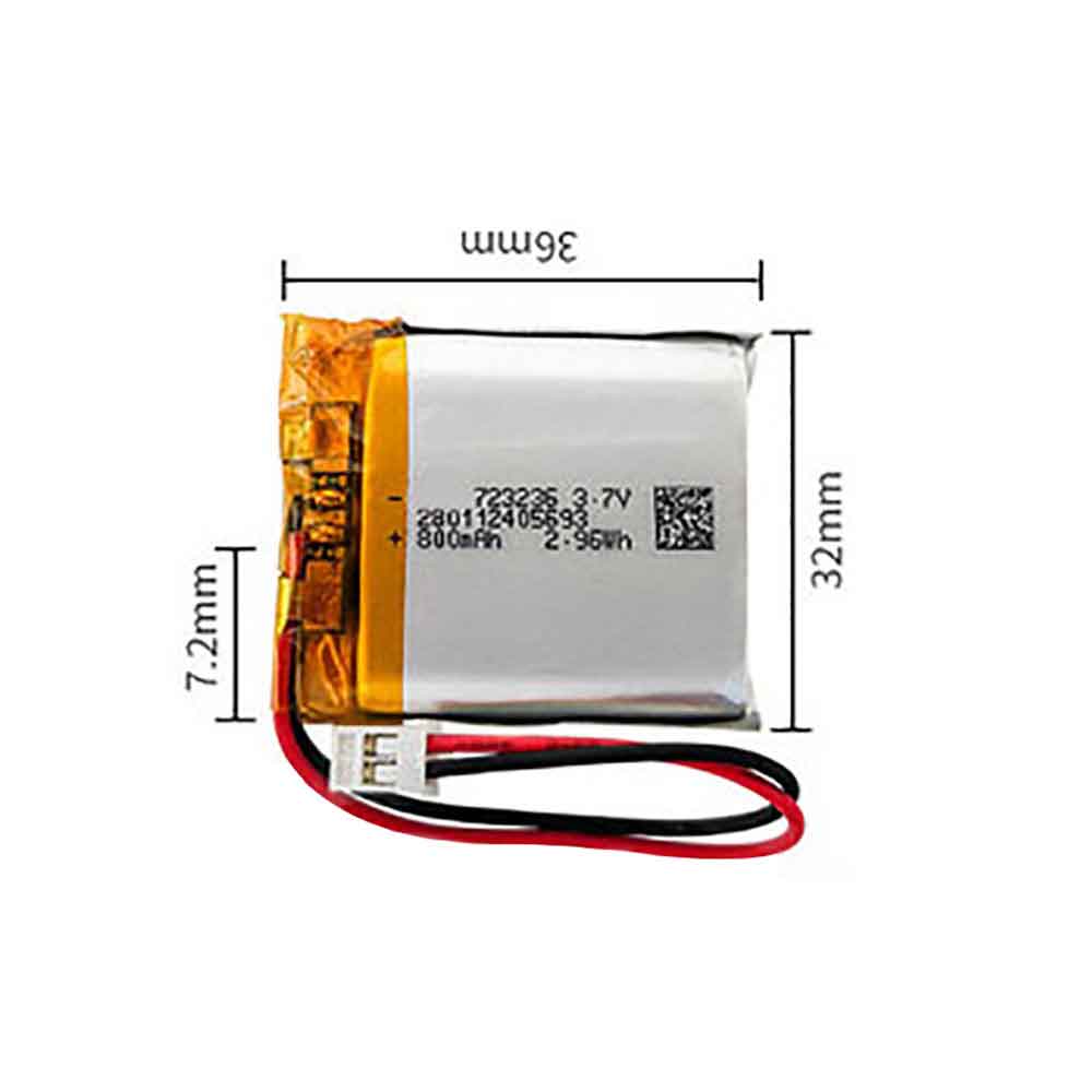 3.7V 800mAh 723236 Electronic Batteries for Mitu Story Children's Early Education AI Learning Machine
