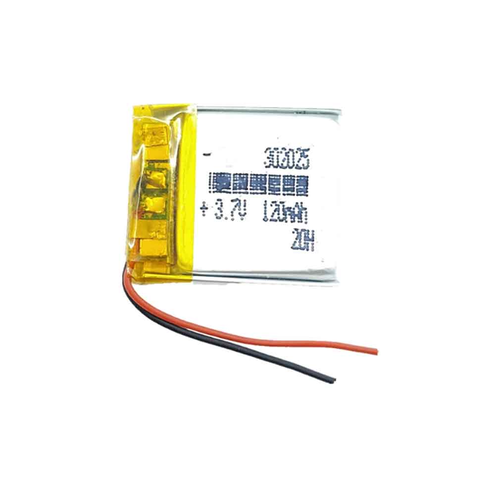 3.7V 120mAh 302025 Electronic Batteries for CL Dashcam Smartwatch