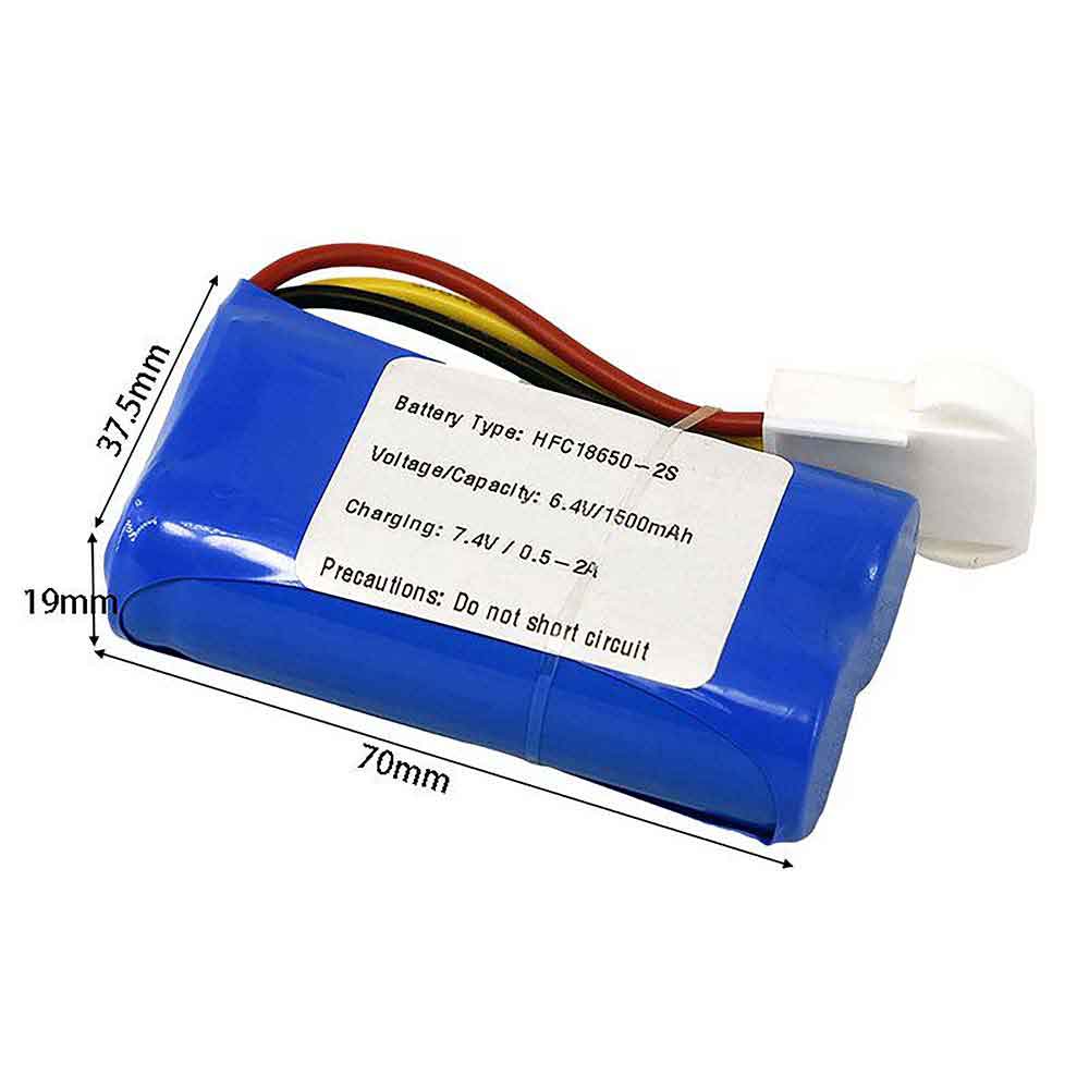6.4V 1500mAh HFC18650-2S Toys Battery for Huayu Remote Control Model Car Boat Speedboat