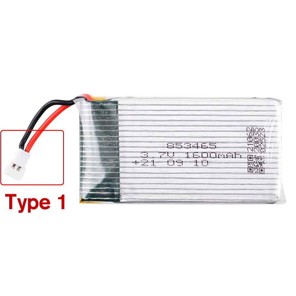 3.7V 1600mAh 853465 Drone Battery for JJRC A6 Drone
