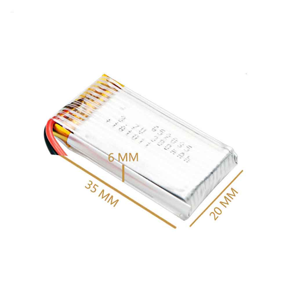 3.7V 300mAh 652035 Drone Battery for Shengyuan Drone