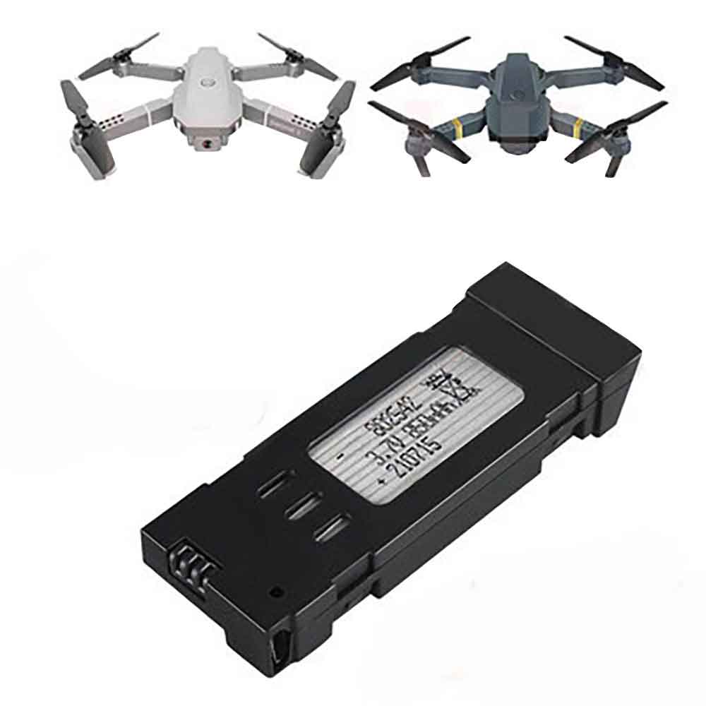 3.7V 600mAh 802542 Drone Battery for LLR E58 E68 S168 Drone