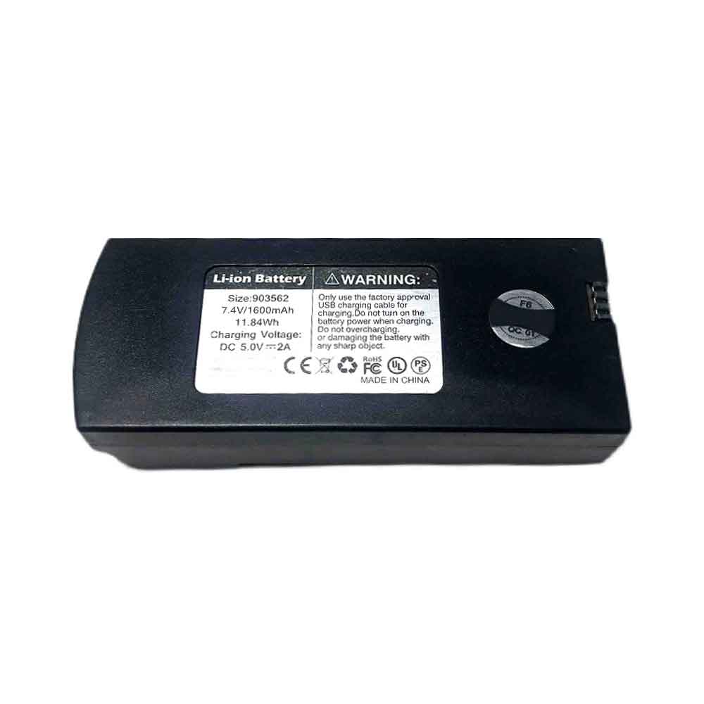 7.4V 1600mAh 903562 Drone Battery for 4DRC F6 4D-F6