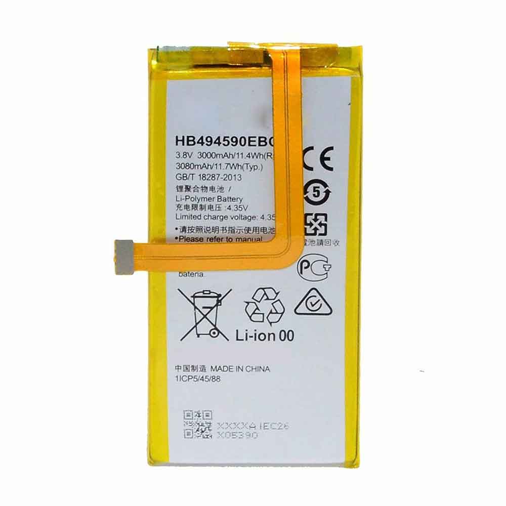 3.8V 4.35V 3000mAh/11.4WH HB494590EBC Smartphone Battery for Huawei Honor 7 PLK-AL10 PLK-TL01H UL00 CL00