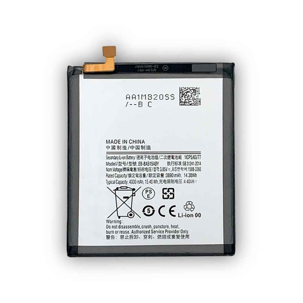 3.85V 4.4V 4000mAh/15.4WH EB-BA515ABY Smartphone Battery for Samsung Galaxy A51