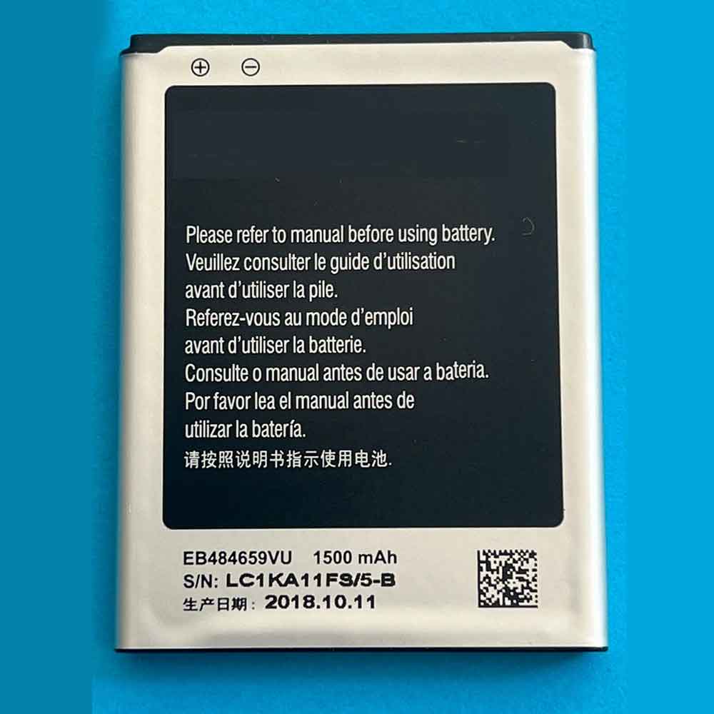 3.7V 1500mAh/5.55WH EB484659VU Smartphone Battery for Samsung Galaxy Xcover GT-S5690 S5698