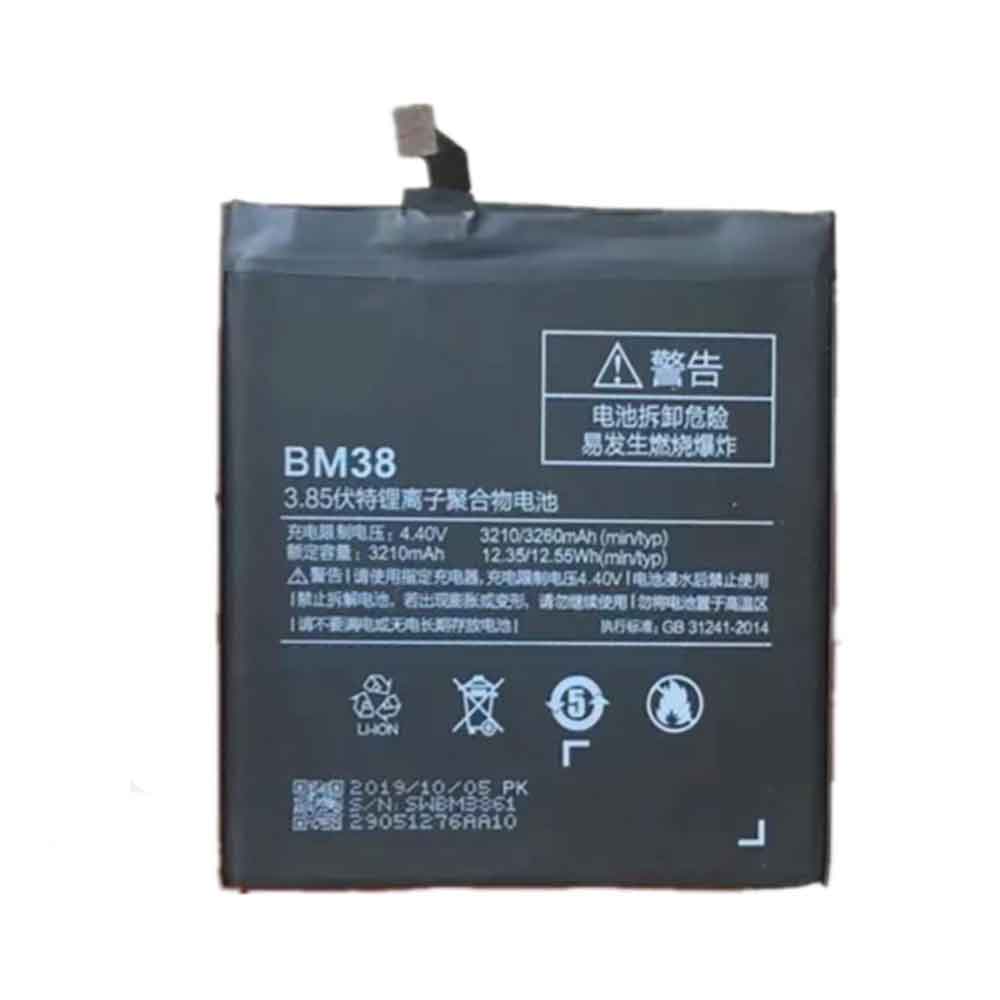 3.85V 4.4V 3260mAh/12.55WH BM38 Smartphone Battery for Xiaomi Mi 4s