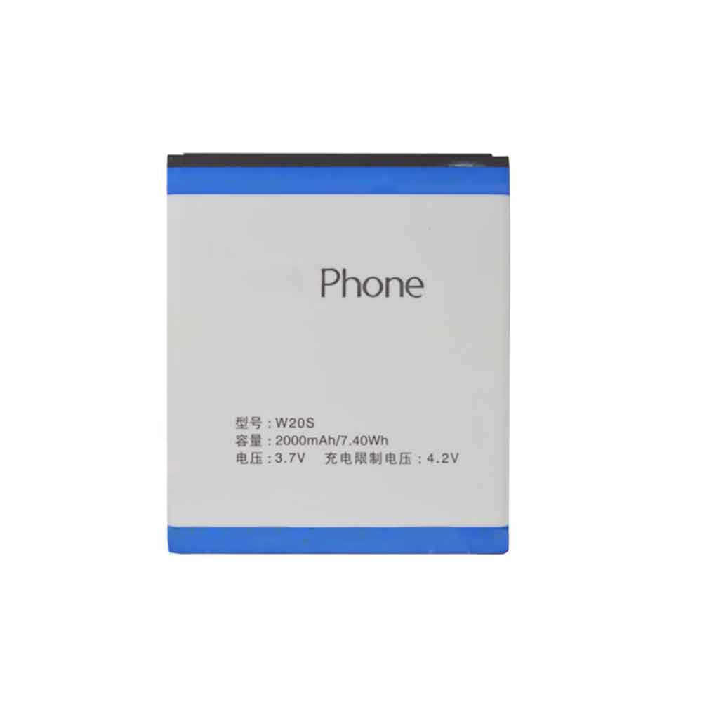 3.7V 2000mAh W20S Smartphone Battery for Changhong P6T V9 W6