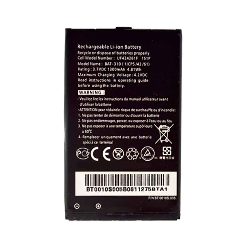 3.7V 1300mAh BAT-310 Smartphone Battery for Acer E310 S120 M310 S300