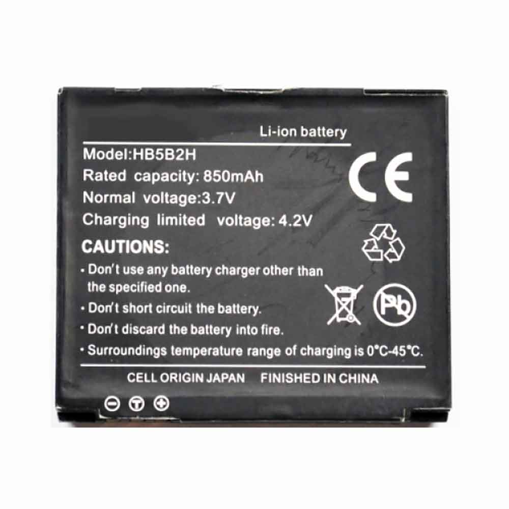 3.7V 4.2V 850mAH HB5B2H Smartphone Battery for Huawei C5900 C5990 C6000 C7600 T5900 U550
