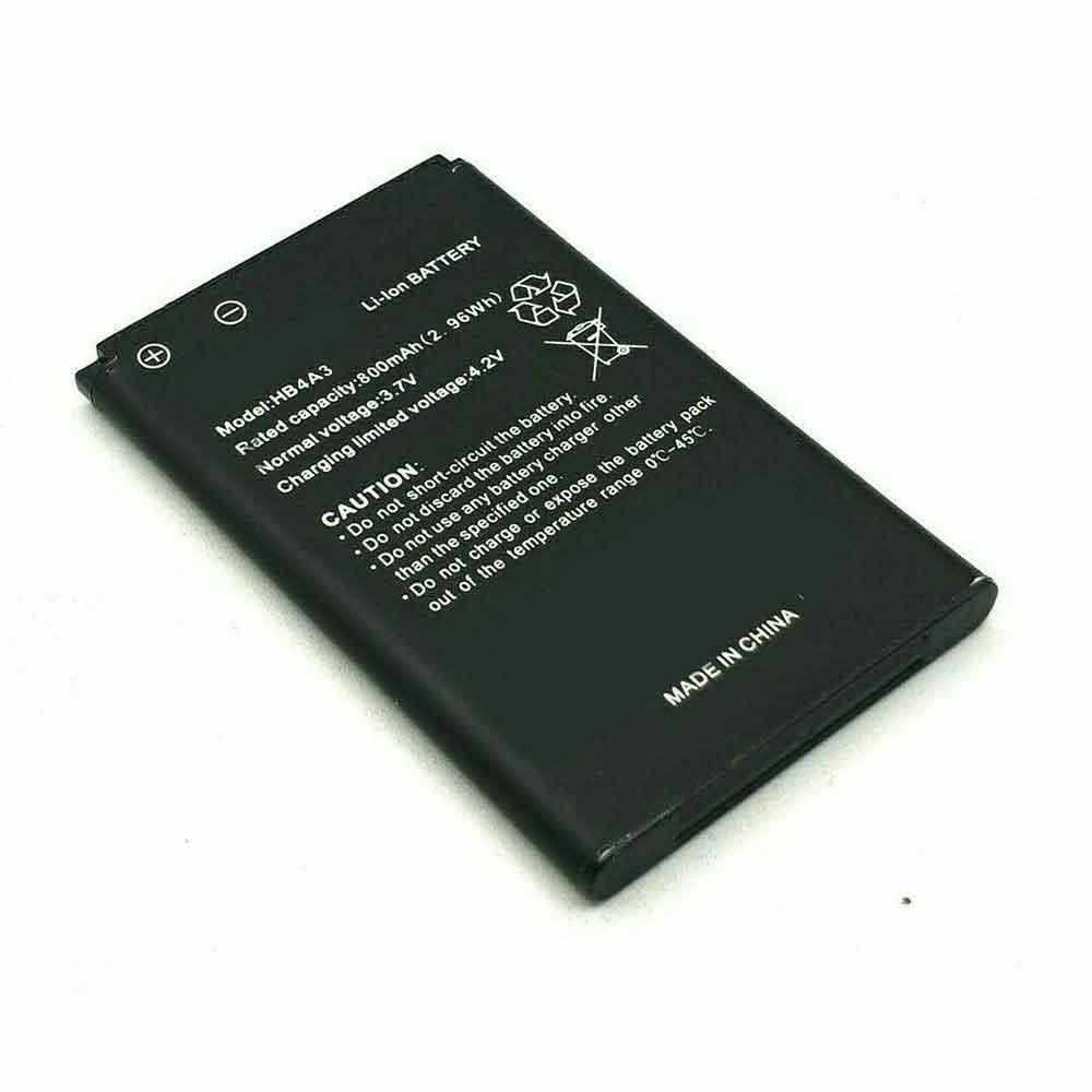 3.7V 4.2V 800mAh/2.96WH HB4A3 Smartphone Battery for Huawei G6620 T1100 T120 T1201 T1209 G7210