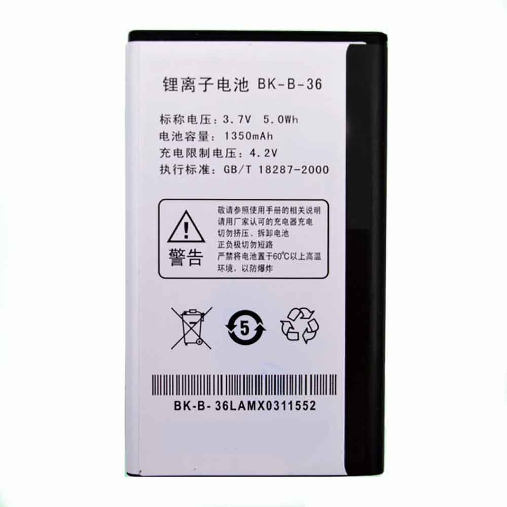 3.7V 4.4V 1350mAh/5.0WH BK-B-36 Smartphone Battery for Vivo I7 Y1 V303