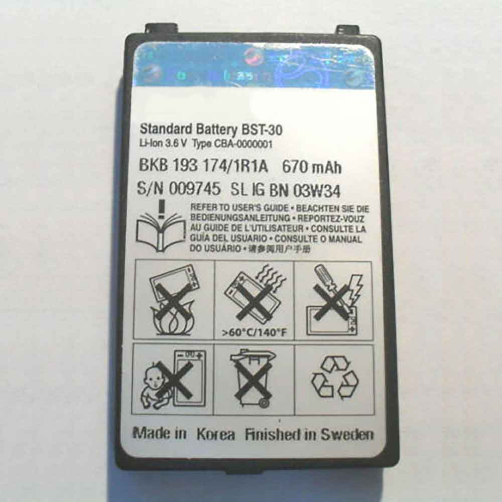 3.6V 670mAh BST-30 Smartphone Battery for Sony Ericsson T226 T290 T237 T230 Z500 K700 Z200