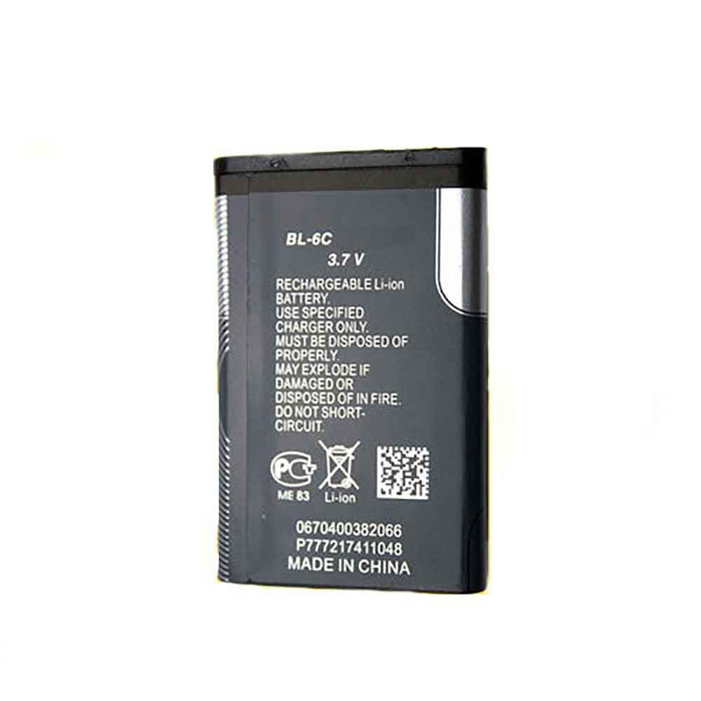 3.7V 1800mAh/6.6WH BL-6C Smartphone Battery for Nokia 6265 6268 6275 6236 1120