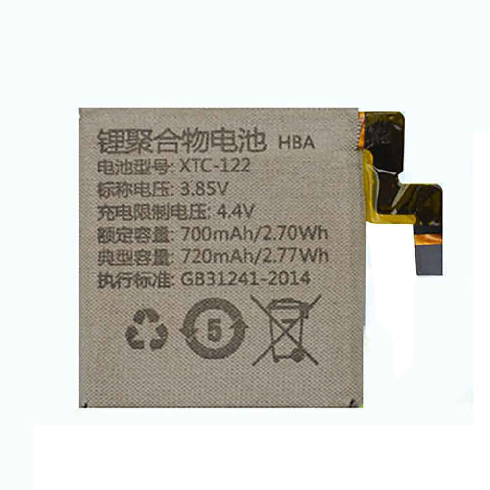 3.85V 4.4V 720mAh/2.77WH XTC-122 Smart Watch Battery for Imoo Watch Phone Z2y Z2p