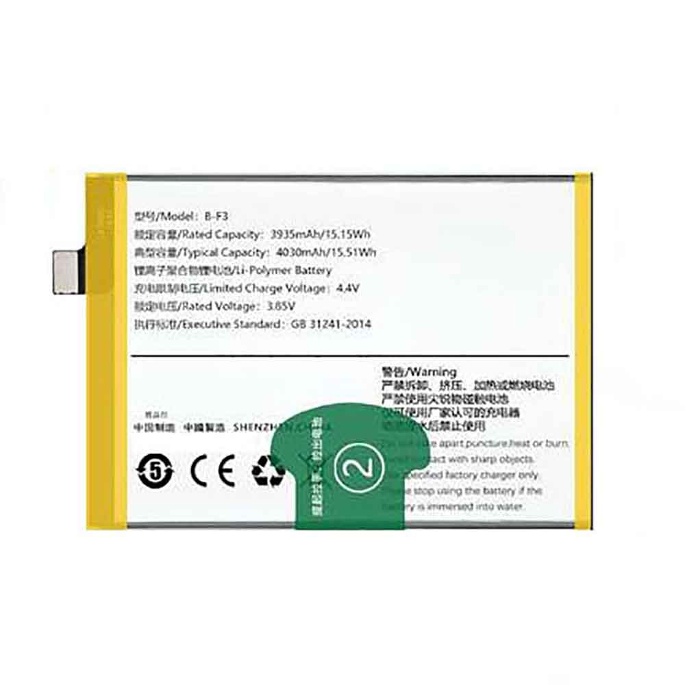 3.85V 4.4V 4030mAh/15.51WH B-F3 Smartphone Battery for Vivo Y97