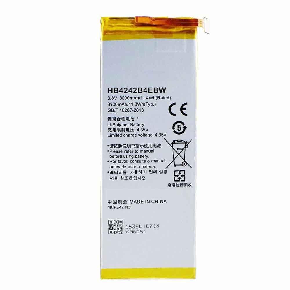 3.8V 4.35V 3100mAh/11.8WH HB4242B4EBW Smartphone Battery for Huawei Honor 6,7I,Play 4X