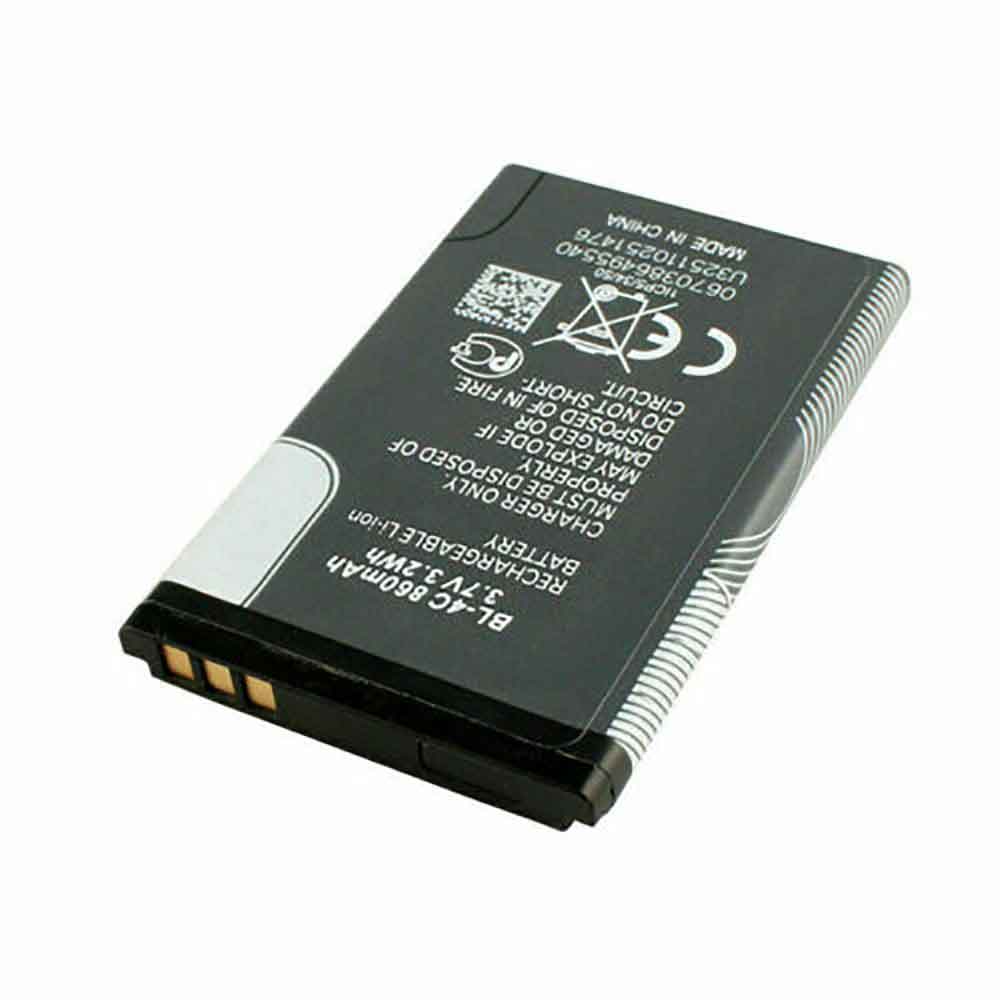 3.7V 860mAh/3.2WH BL-4C Smartphone Battery for Nokia 6300 6100 1202