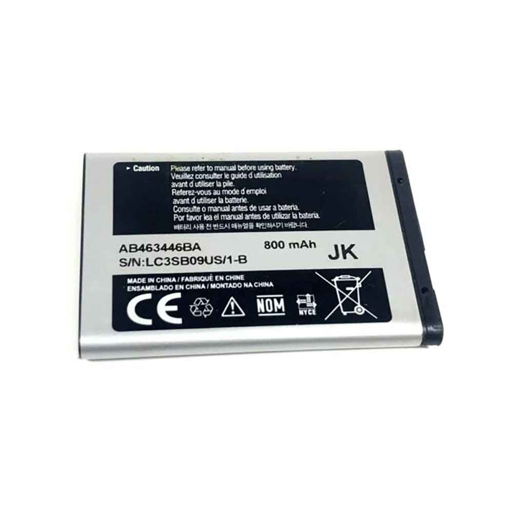 3.7V 800mAh/2.96WH AB463446BA Smartphone Battery for Samsung R100 A107 A137