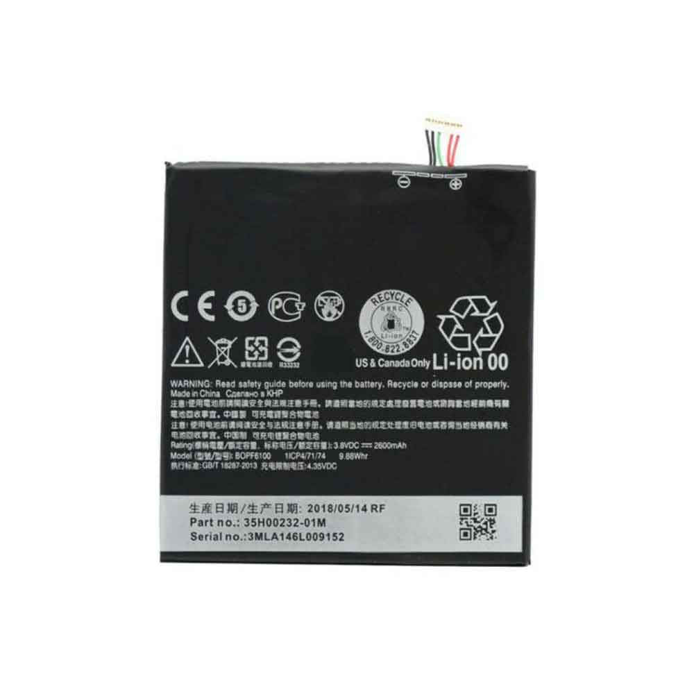 3.8V 4.35V 2600mAh/9.88WH BOPF6100 Smartphone Battery for HTC Desire 820 D820u,D820t,D820us,D820ts,D826t