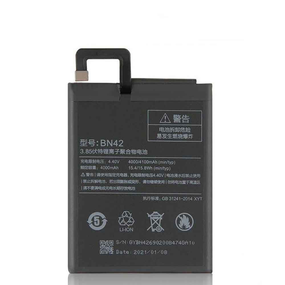 3.8V 4100mAh BN42 Smartphone Battery for Xiaomi Redmi 4