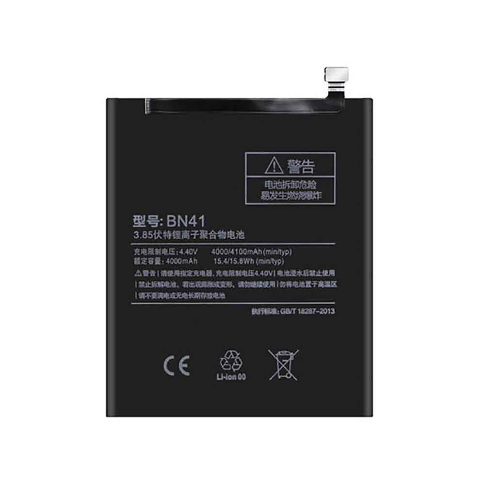 3.85V 4100mAh BN41 Smartphone Battery for Xiaomi Redmi Note 4